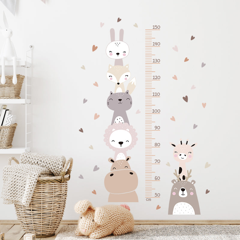 Bohemian Animal Wall Stickers & Kids' Growth Chart Decals Kids Wall Decal Oasis Select