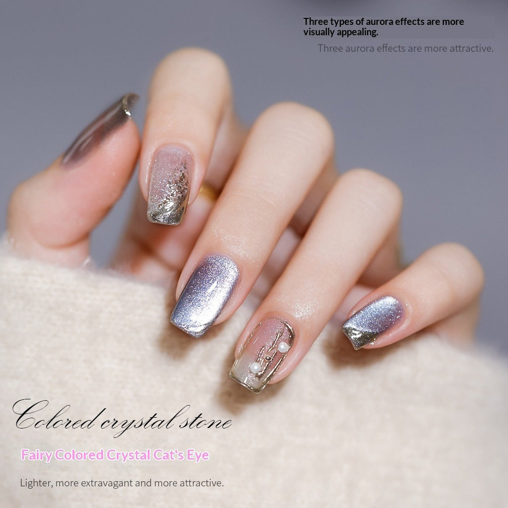 Cat's Eye Gel Polish – Aurora Chameleon Nail Art | 15mL Nail Gel Polish Oasis Select