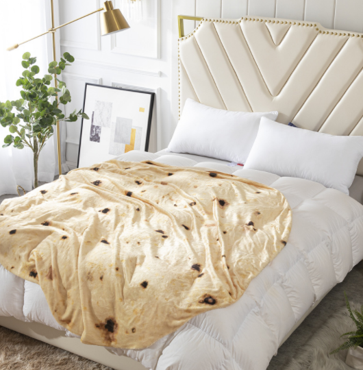 Milk Velvet Burrito Blanket – Soft Cozy Wrap | 3 Sizes Novelty Throw Blanket Oasis Select