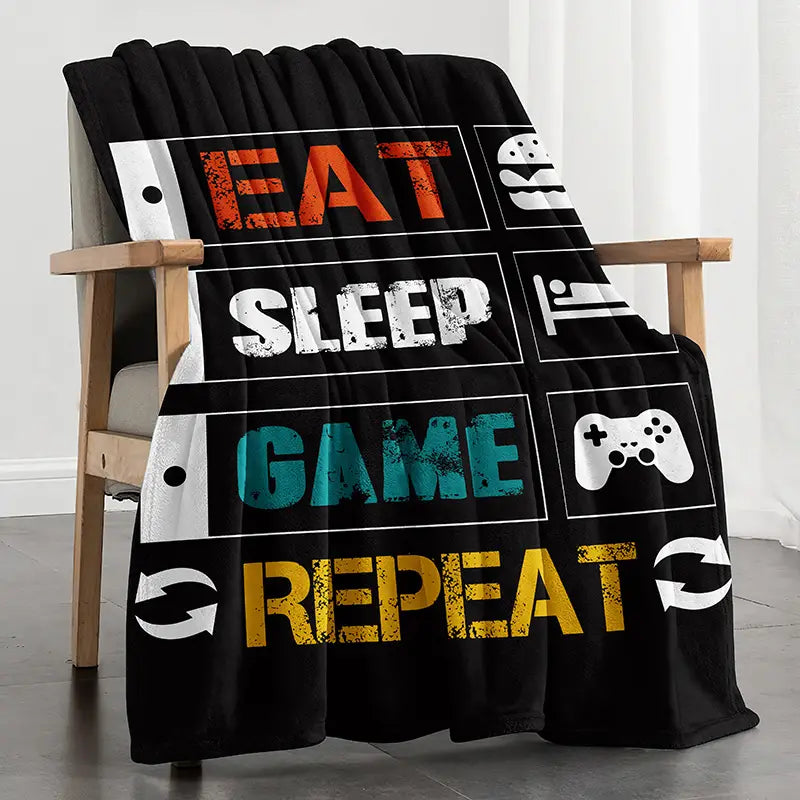 Gamer Blanket – Soft Flannel Throw for Couch & Bedroom Flannel Throw Blanket Oasis Select