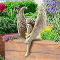 Nordic Resin Angel Figurine | Elegant Home Décor Sculpture Decorative Figurine Oasis Select Leg-hugging Angel