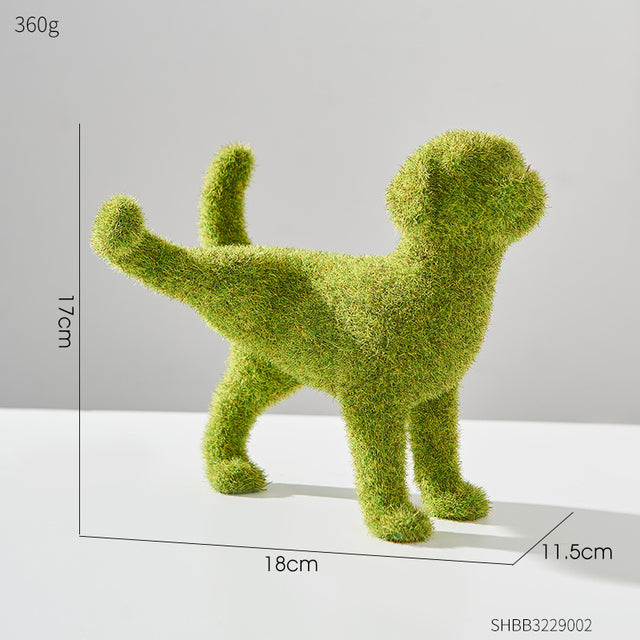 Kawaii Puppy Resin Figurines – Cute Animal Garden Statues Resin Animal Figurine Oasis Select Peeing Puppy
