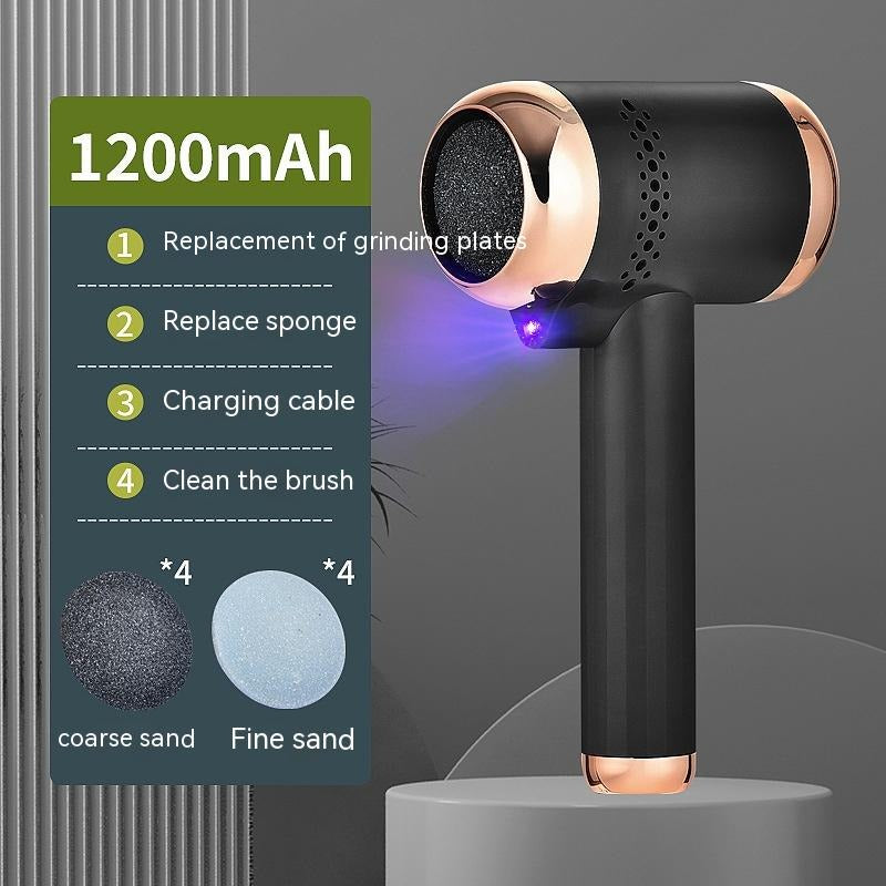 Electric Foot Scrubber with UV Light – Rechargeable Pedicure Tool