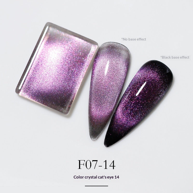 Cat's Eye Gel Polish – Aurora Chameleon Nail Art | 15mL Nail Gel Polish Oasis Select Aurora 14 Style