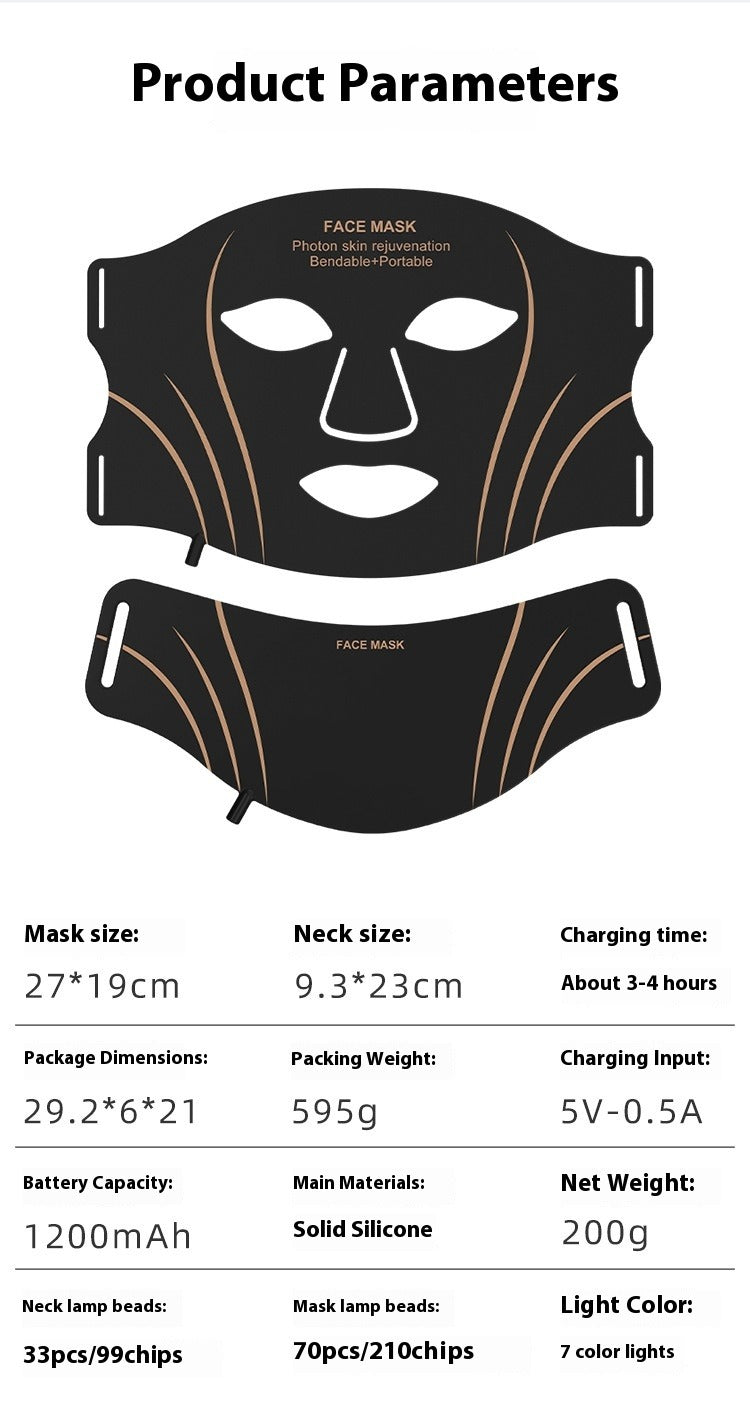 LED Red Light Silicone Facial Mask – 3 Modes | Oasis Select LED Facial Mask Oasis Select