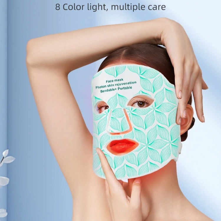 Photonic Silica Gel LED Facial Mask | Skin Rejuvenation Device LED Facial Mask Device Oasis Select