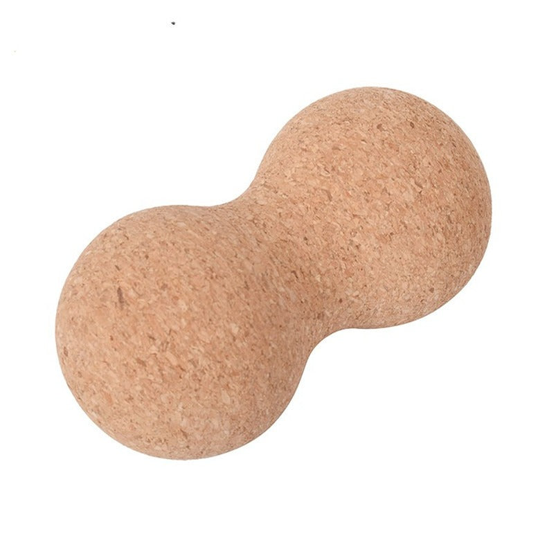 Cork Peanut Ball Yoga Massager | Muscle Recovery Tool Yoga Massage Ball Oasis Select