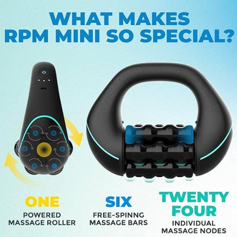 Mini Rolling Percussive Massager – 3-Speed Rechargeable Percussive Massager Oasis Select