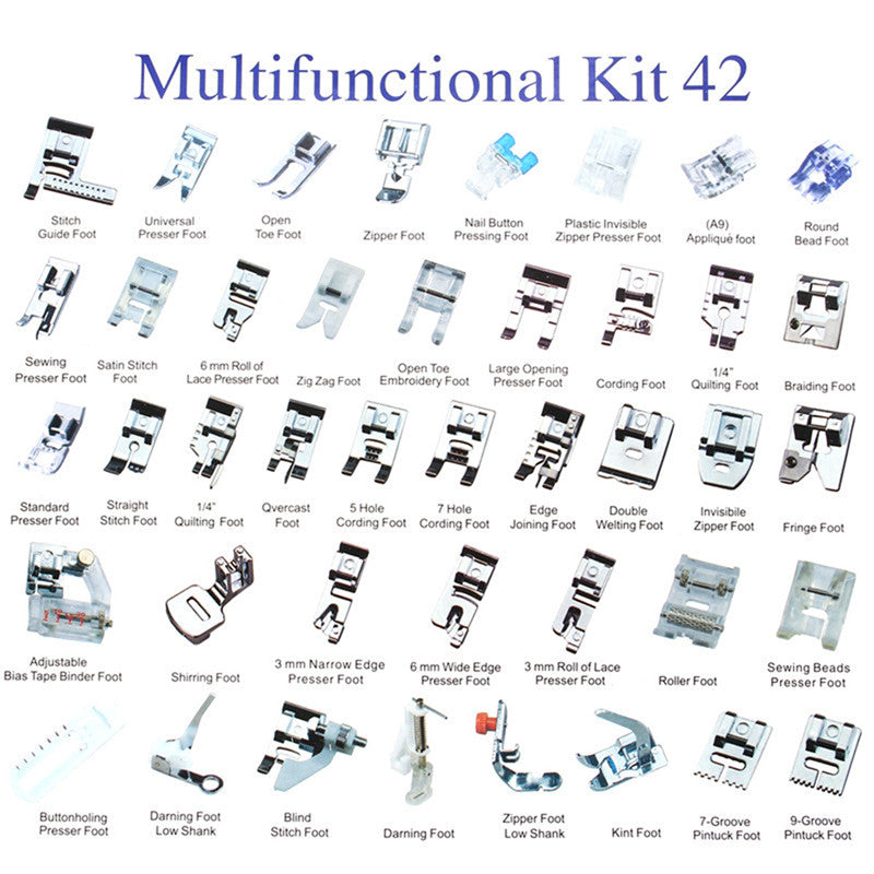 Sewing Machine Presser Foot Set – 11 to 62 Piece Kit Presser Foot Set Oasis Select