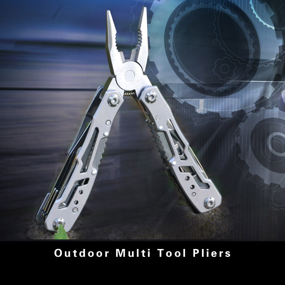 Stainless Steel 9-in-1 Multi-Tool Pliers for Camping & Hiking Multi-Tool Pliers Oasis Select