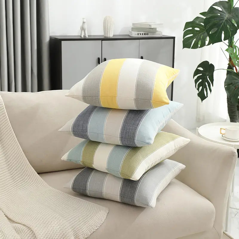 Color-Block Minimalist Pillowcase 45x45cm | Sofa & Bed Cover Decorative Pillowcase Oasis Select