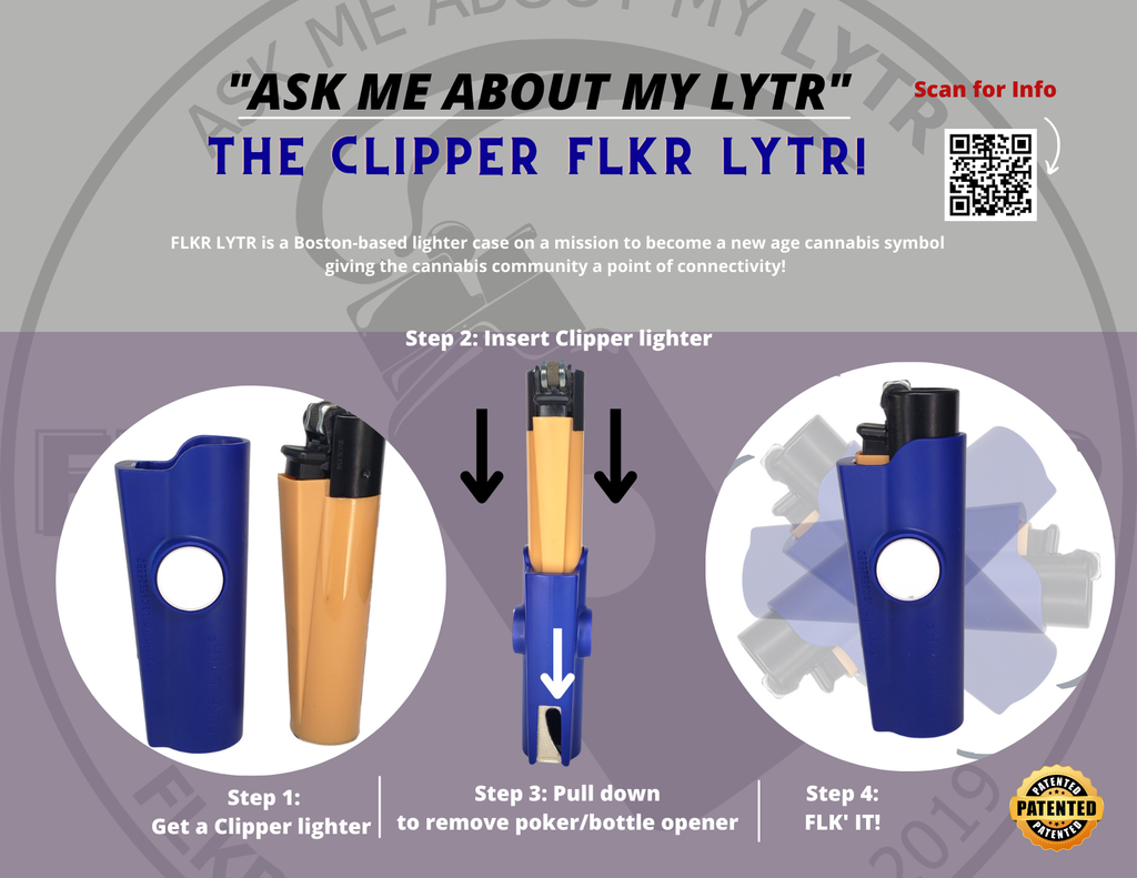 FLKR LYTR Fidget Spinner Lighter Case – Mushroom Garden Lighter Case Oasis Select