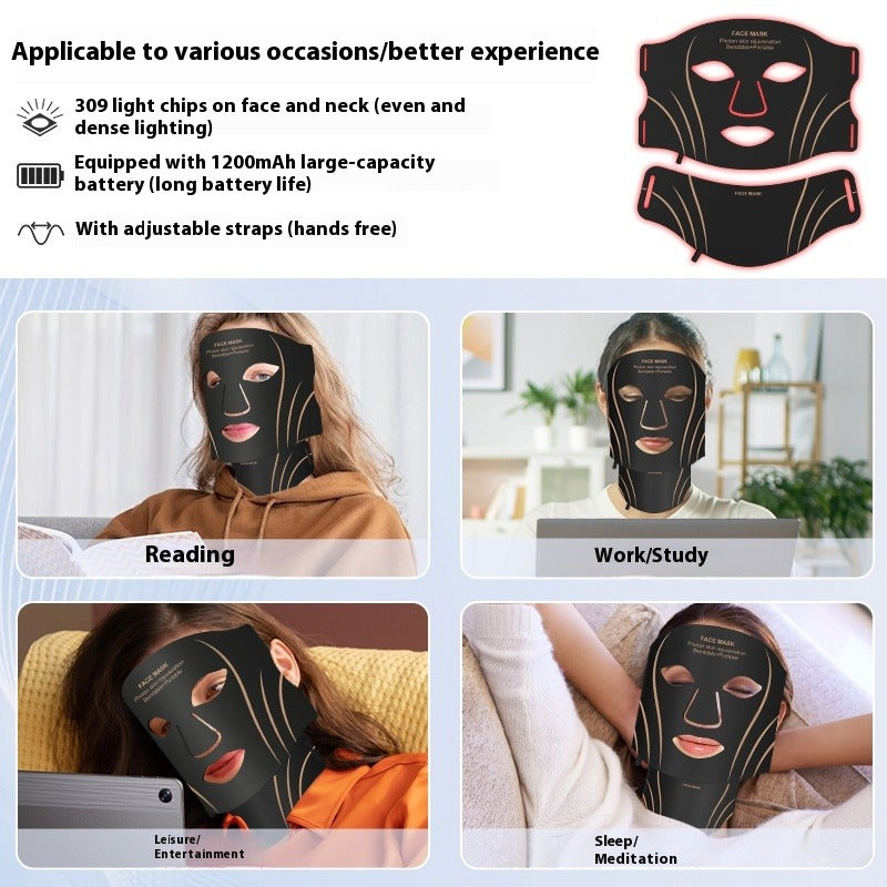 LED Red Light Silicone Facial Mask – 3 Modes | Oasis Select LED Facial Mask Oasis Select