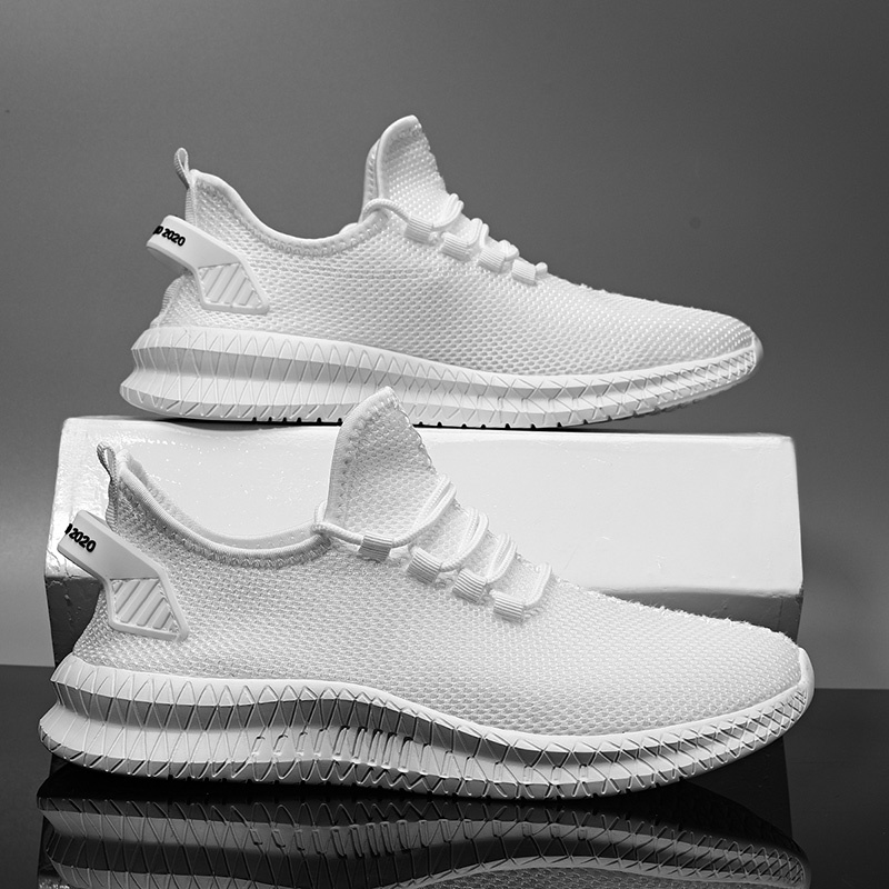 Men's Breathable Knit Mesh Running Sneakers | Athletic Shoes