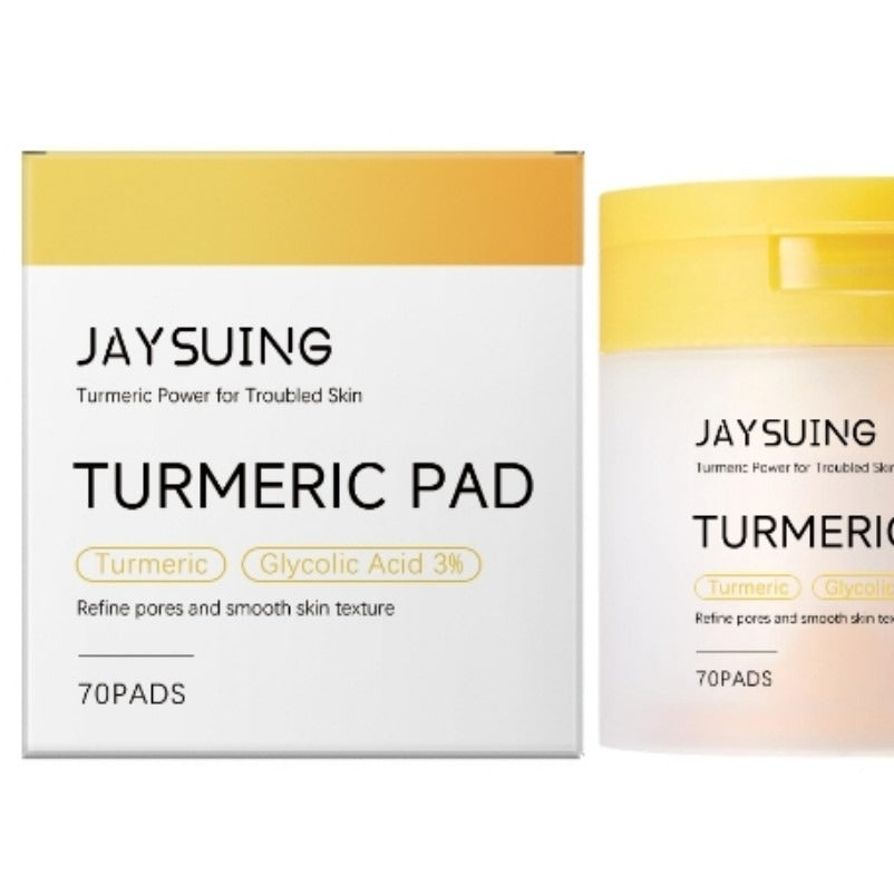 Turmeric Pore Cleaning Cotton Pads – 70ct with Tweezers Facial Cleansing Pads Oasis Select