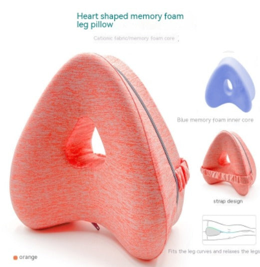 Heart-Shaped Memory Foam Leg Pillow | Better Sleep Support Memory Foam Leg Pillow Oasis Select