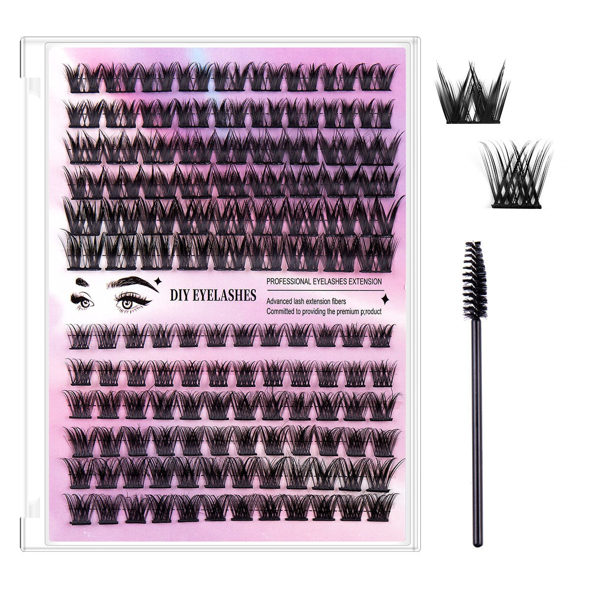 Segmented Fishtail False Eyelashes DIY Lash Kit | Oasis Select False Eyelash Kit Oasis Select