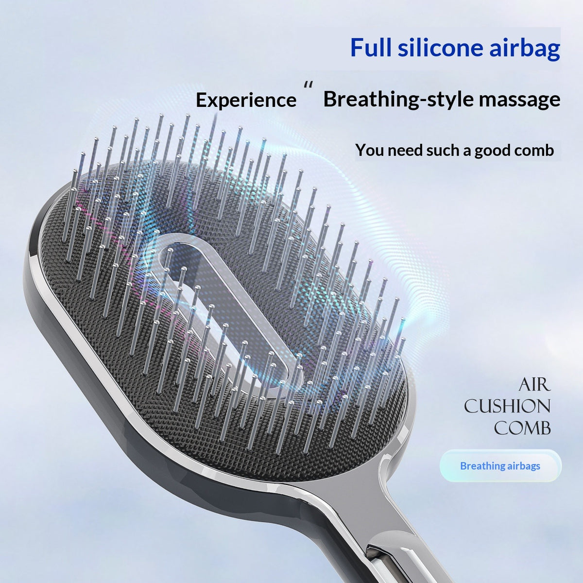 Fluffy Air Cushion Massage Comb – Volume & Detangling Hair Styling Comb Oasis Select