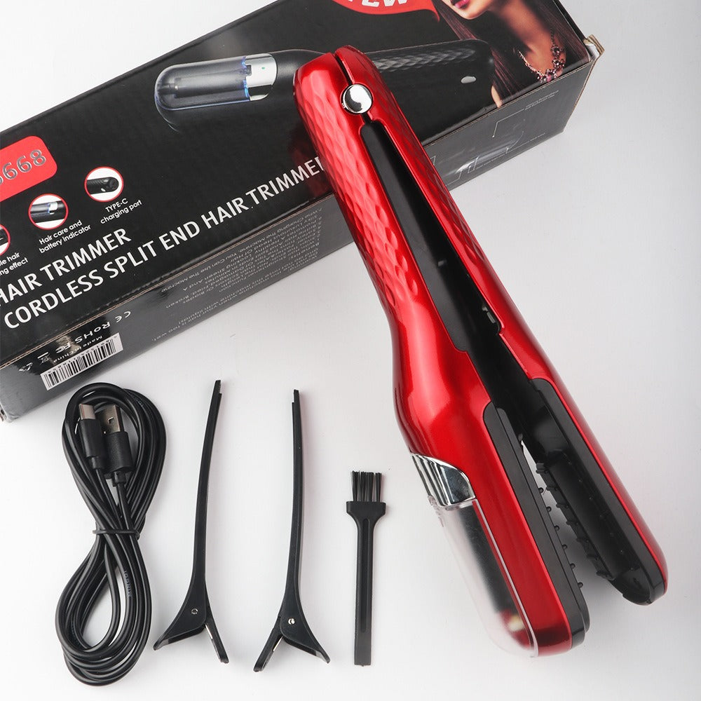Cordless Split End Hair Trimmer & Straightener | Oasis Select Hair Trimmer Oasis Select Red Standard