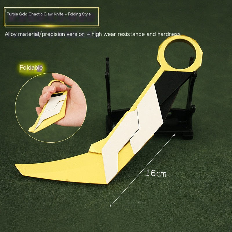 Valorant Folding Knife Collectible Model – 16cm Zinc Alloy Gaming Collectible Model Oasis Select