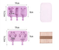 Cartoon Silicone Popsicle Molds with Lids | BPA Free Ice Cream Silicone Popsicle Mold Oasis Select