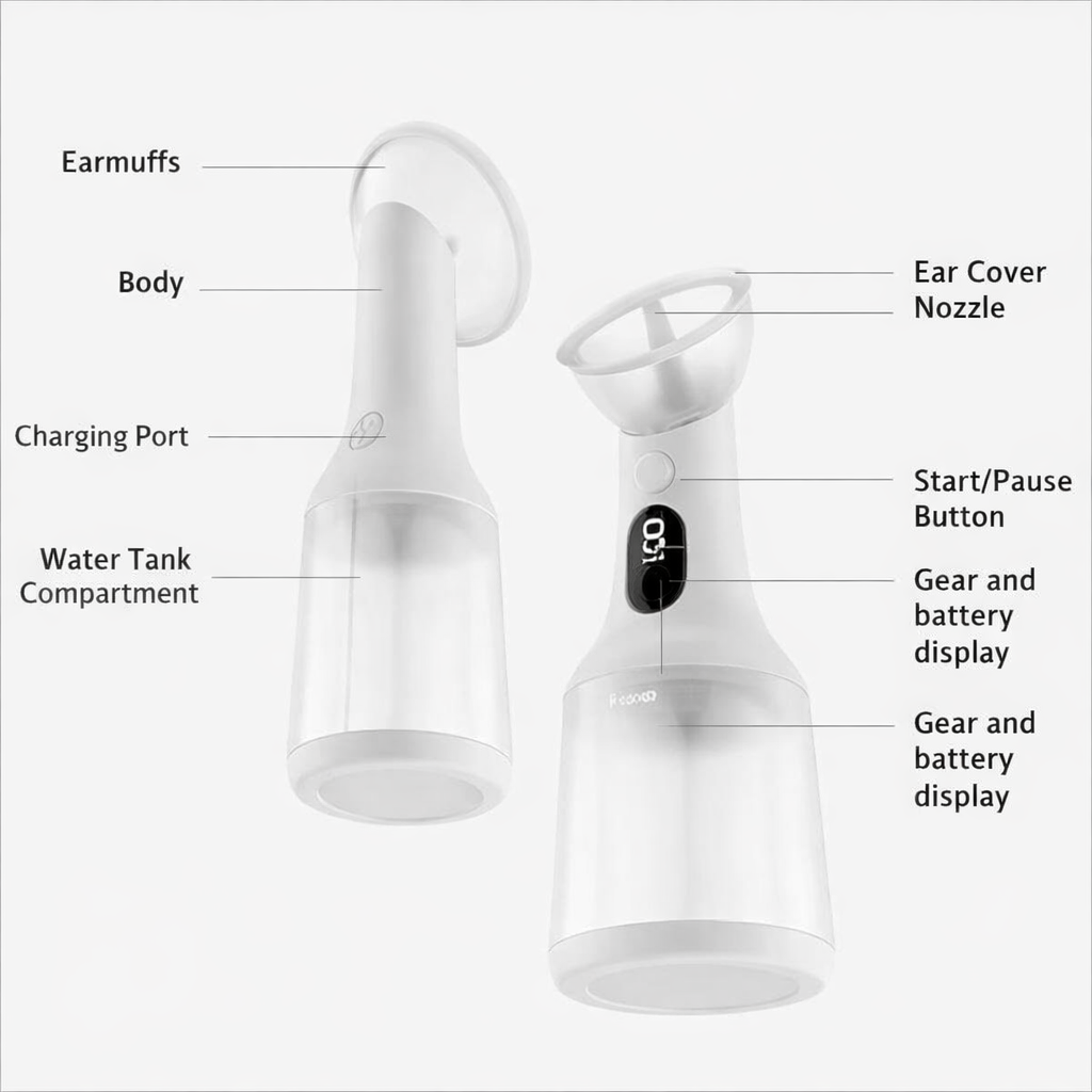 Portable Ear Canal Cleaner – Earwax Removal & Warm Air Dry Ear Canal Cleaner Oasis Select