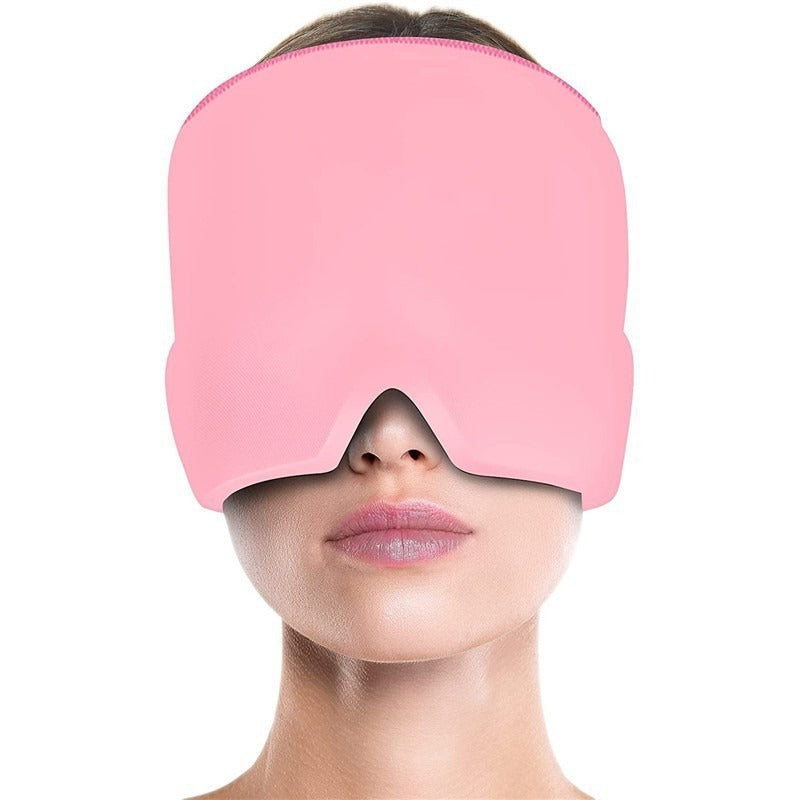 Cooling Gel Eye & Head Mask – Reusable Cold Compress Cooling Gel Mask Oasis Select Pink Double Layer 625g