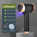 Electric Foot Scrubber with UV Light – Rechargeable Pedicure Tool Electric Foot Scrubber Oasis Select Dark black 2400mAh 2 grinding head