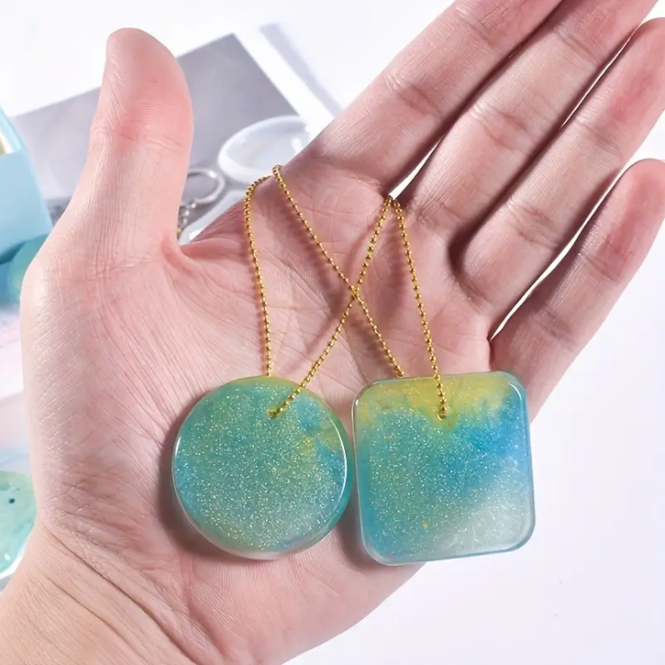 Silicone Epoxy Mold Set – Heart, Oval & Pendant Shapes Resin Craft Mold Oasis Select