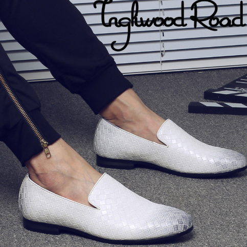 British Men's Leather Loafers | Pointed Toe Microfiber Shoes