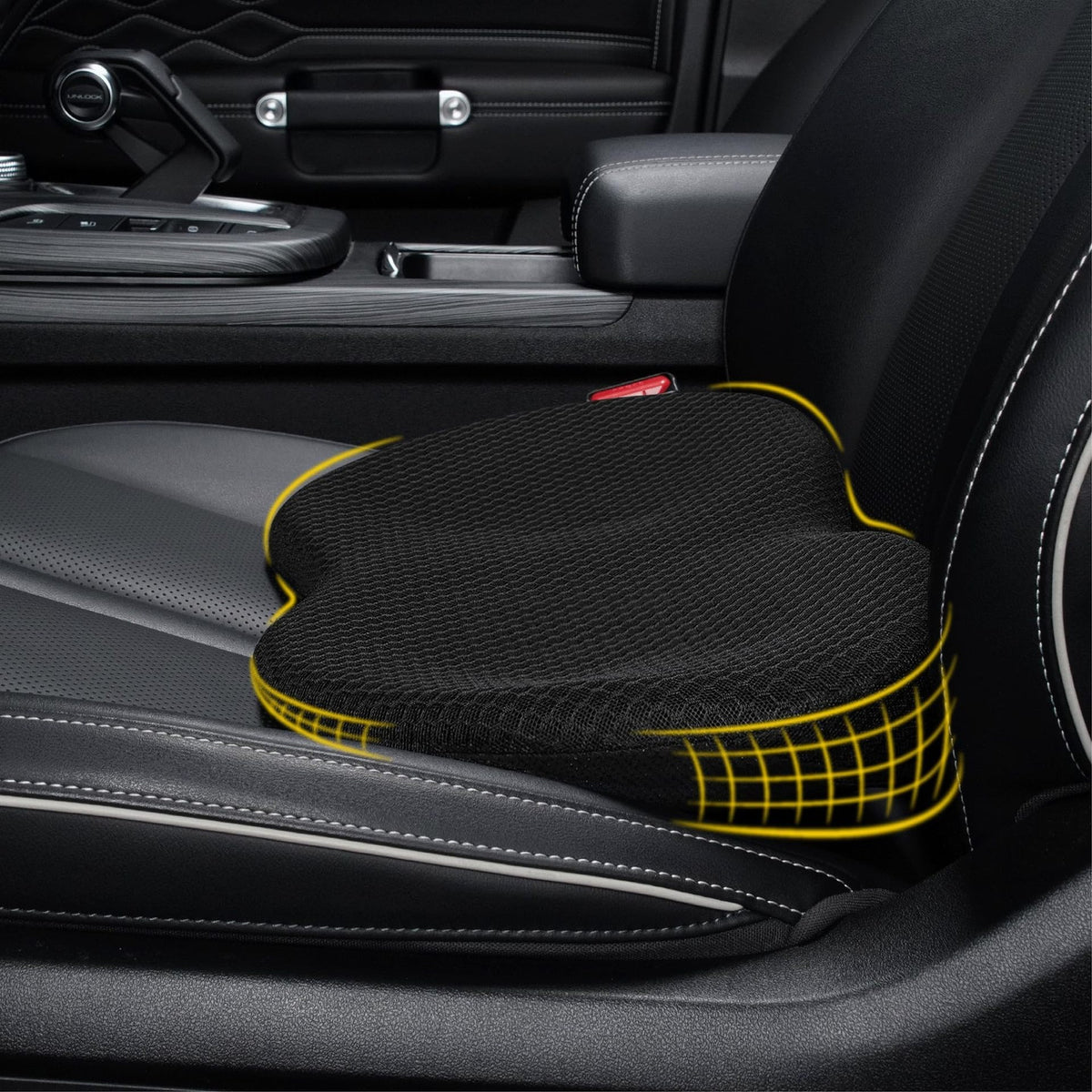 Thickened Car Seat Cushion – All-Season Driver Comfort Car Seat Cushion Oasis Select Black Universal
