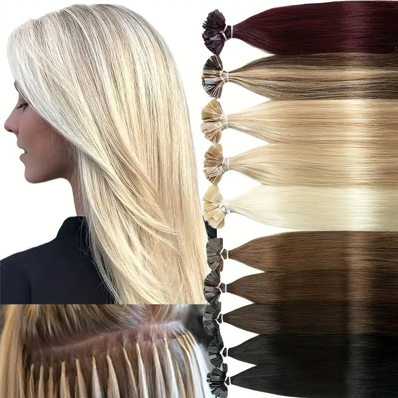 Human Hair Extensions – Natural Straight, All Colors & Lengths Human Hair Extensions Oasis Select