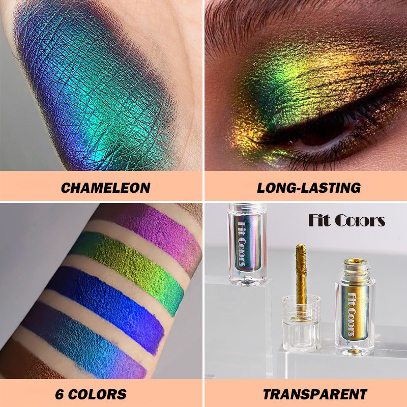 Aurora Multi Chrome Liquid Eyeshadow Pigments – 6 Shades Liquid Eyeshadow Pigment Oasis Select