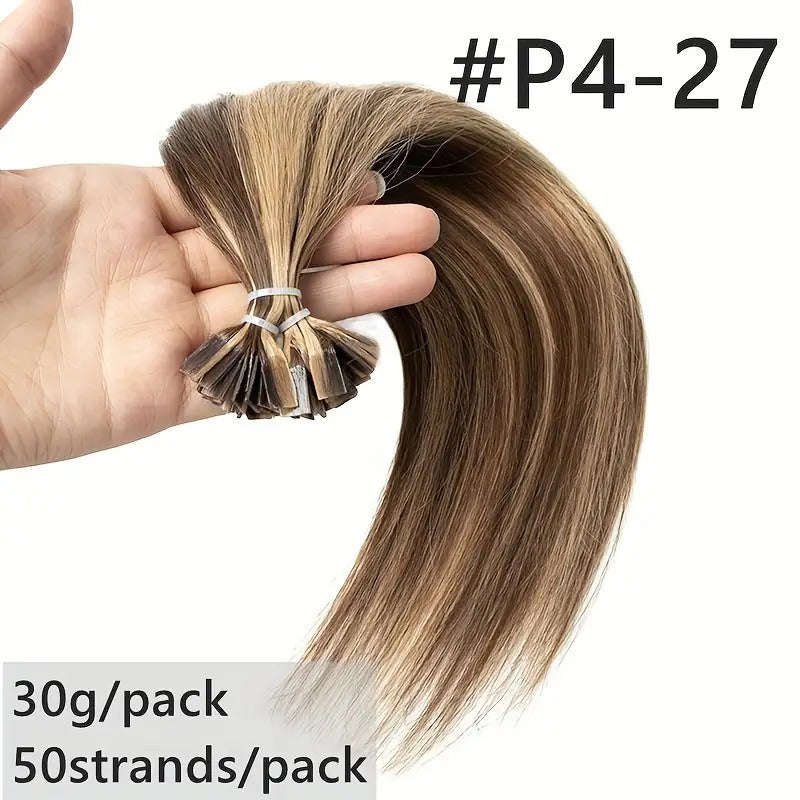Human Hair Extensions – Natural Straight, All Colors & Lengths Human Hair Extensions Oasis Select 4P27 20 Inches
