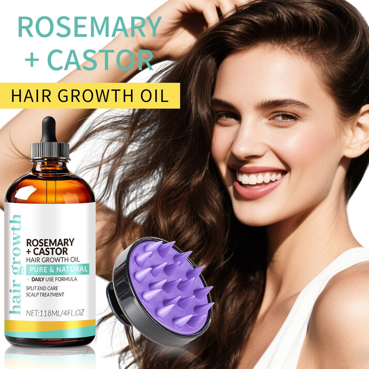 Lavender Hair Growth Oil Treatment – Moisturizing, Anti-Frizz Hair Treatment Oil Oasis Select