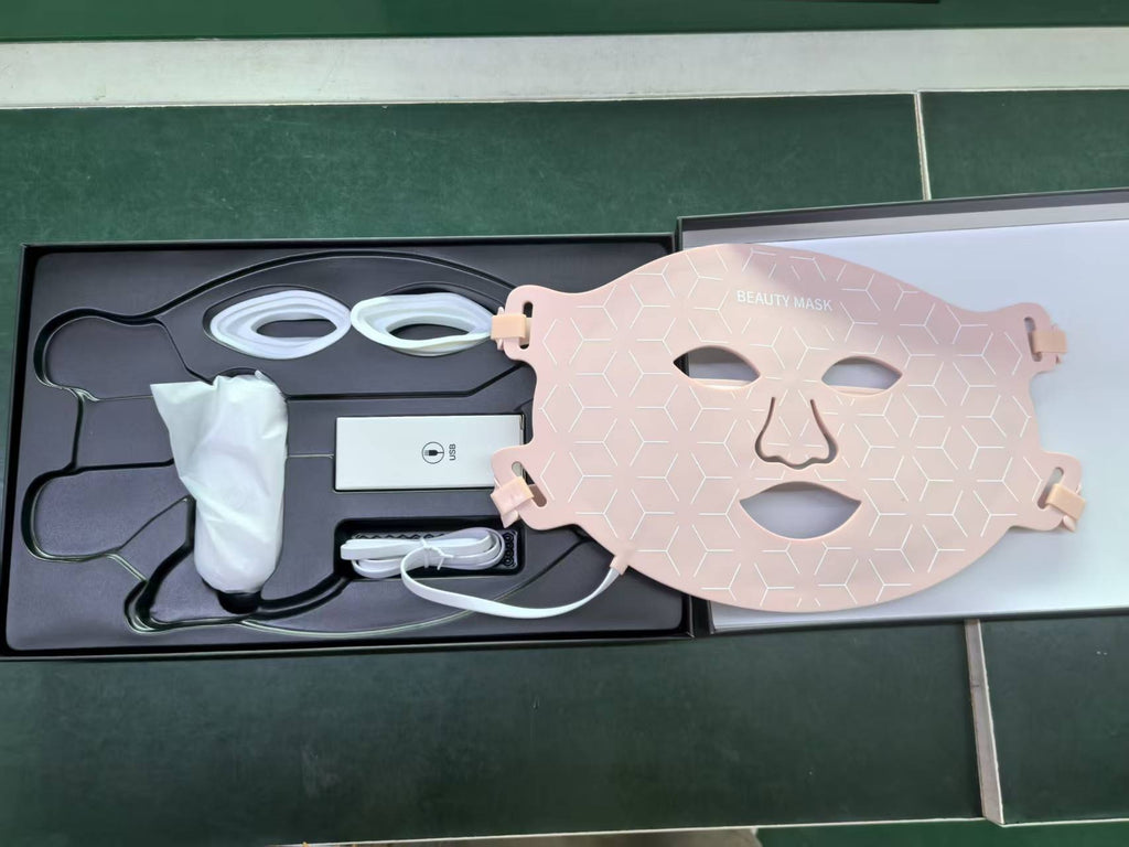 LED Silicone Photon Therapy Facial Mask | Anti-Aging Device LED Therapy Mask Oasis Select