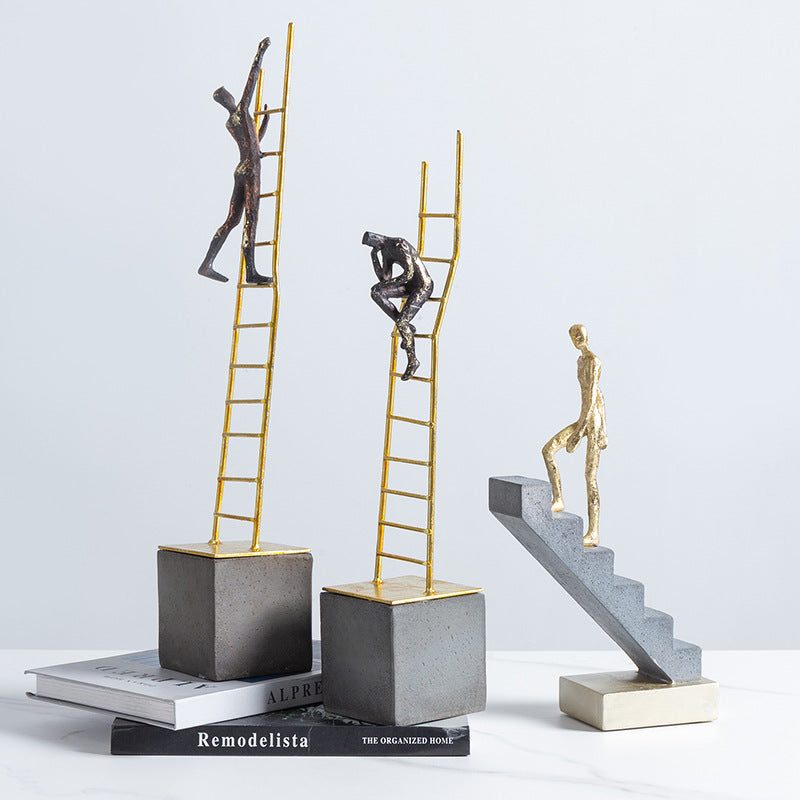 Nordic Abstract Staircase Figurine | Luxury Home Décor Sculpture Decorative Figurine Oasis Select