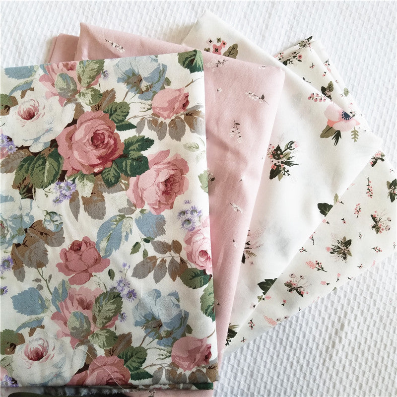 Pastoral Floral Twill Cotton Fabric – 1.6m Wide | DIY Sewing Cotton Craft Fabric Oasis Select
