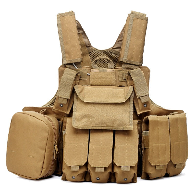 Tactical Camouflage Vest | Multi-Pocket Outdoor Paintball Gear Tactical Vest Oasis Select Khaki