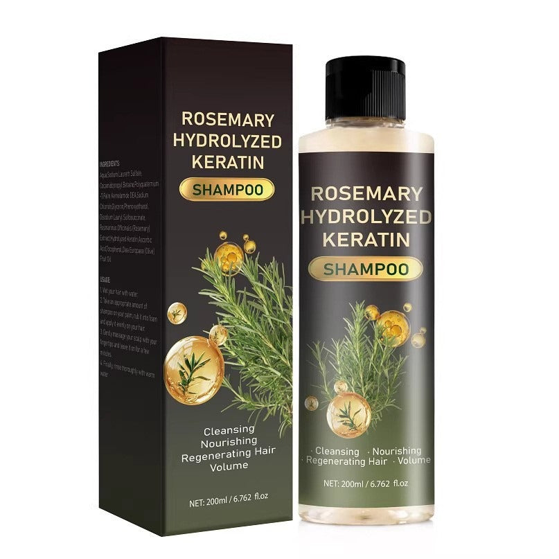 Rosemary Hydrolyzed Keratin Shampoo 200ml | Strengthen & Nourish Keratin Shampoo Oasis Select Default FP F097 Style