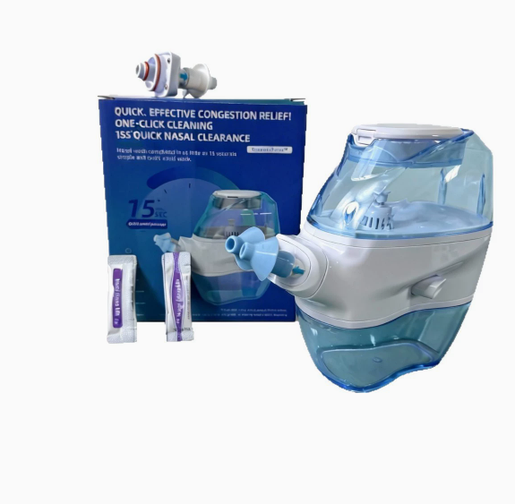 Electric Nasal Irrigator – Adjustable Pulse Saline Rinse System Nasal Irrigator Oasis Select