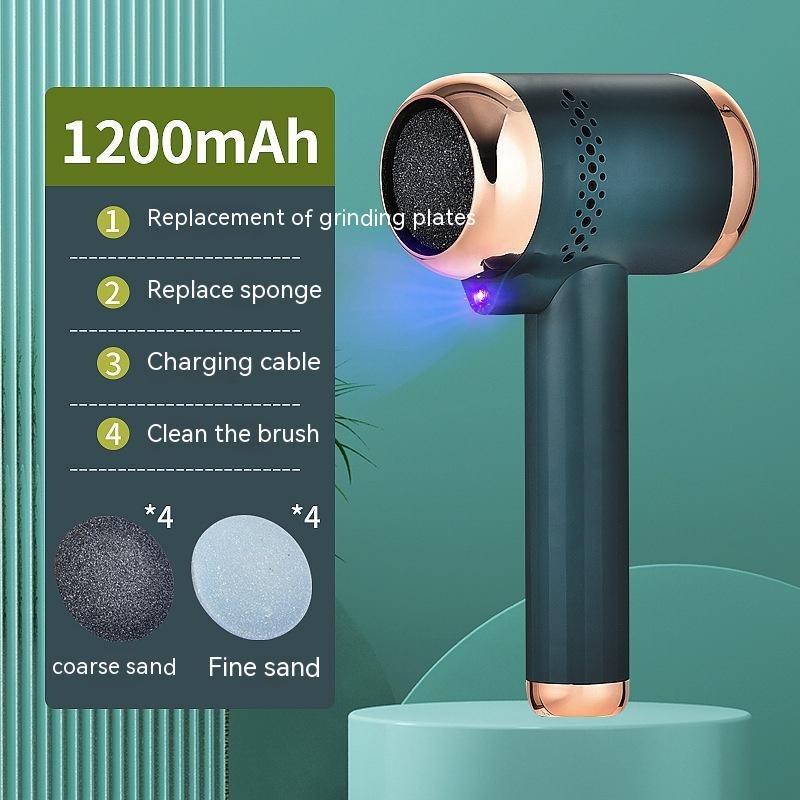 Electric Foot Scrubber with UV Light – Rechargeable Pedicure Tool Electric Foot Scrubber Oasis Select