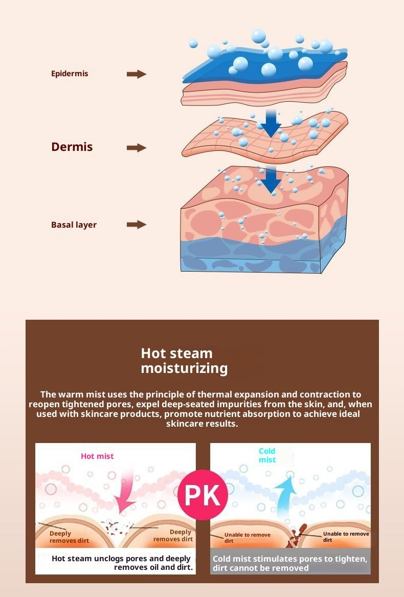 Hot & Cold Nano Facial Steamer – 3-Spray Modes | Oasis Select Nano Facial Steamer Oasis Select