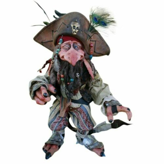 Gothic Vintage Garden Elf Goblin Sculpture | Outdoor Decor Garden Figurine Sculpture Oasis Select Pirate