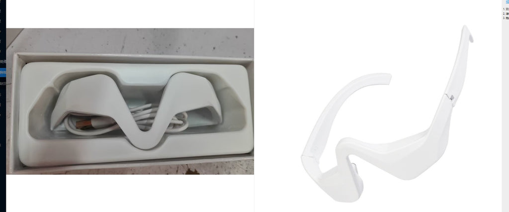 EMS Eye Massager – Red Light, Dark Circles & Wrinkles EMS Eye Massager Oasis Select White Standard