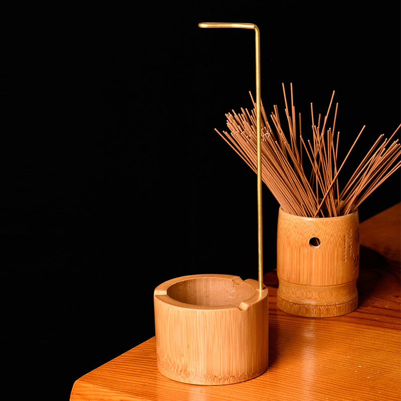 Bamboo Incense Burner – Minimalist Chinese Home Decor Incense Burner Oasis Select Bamboo upside down incense burner (R type)