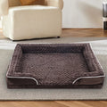 Waterproof Washable Dog Bed | Removable Cover & PP Cotton Waterproof Dog Bed Oasis Select Brown 107X76CM