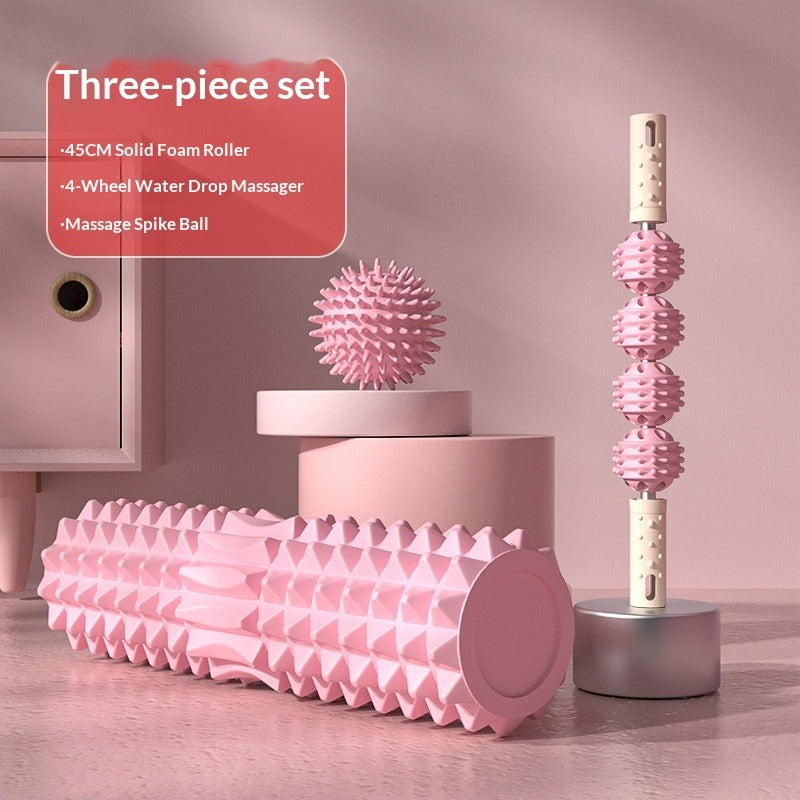 Dual-Zone Foam Roller Set – Massage Stick & Spike Ball Foam Roller Set Oasis Select