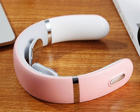 Rechargeable Pulse Neck Massager with Hot Compress | USB Neck Massager Oasis Select White - USB Average