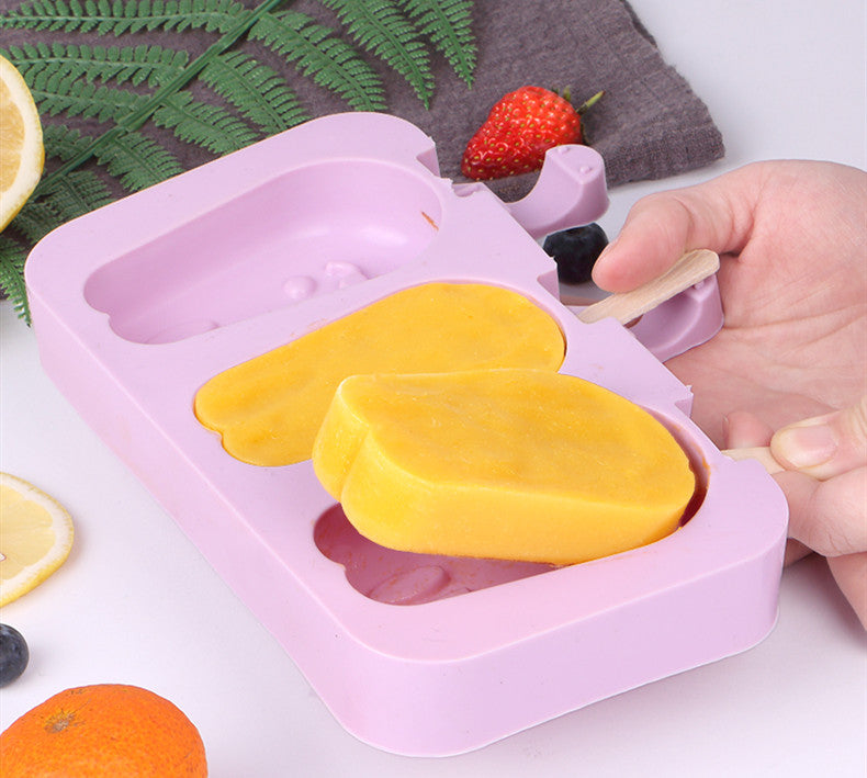 Cartoon Silicone Popsicle Molds with Lids | BPA Free Ice Cream Silicone Popsicle Mold Oasis Select